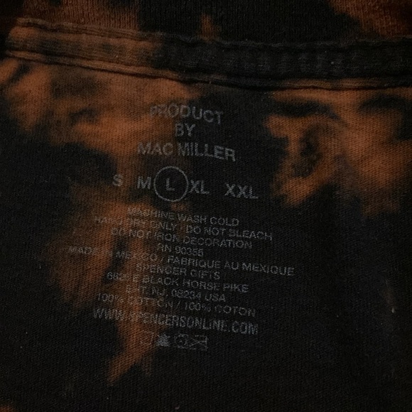 Official mac miller bleached shirt large - Picture 2 of 3